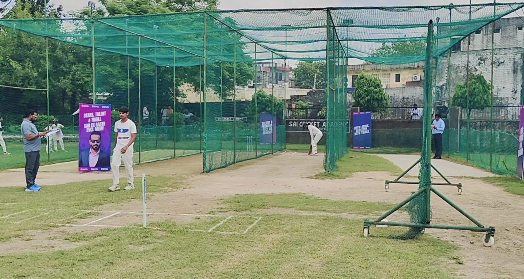 Professional cricket practice at Sai Cricket Academy